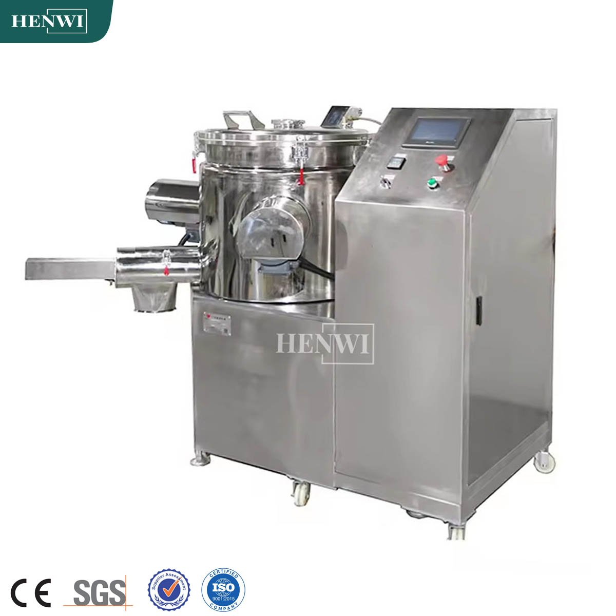 Henwi Powder Homogenizing Mixer Ressuring Oil Spraying Powder Hitting Homogenizing Mixing Equipment Three Shaft Side-Beating
